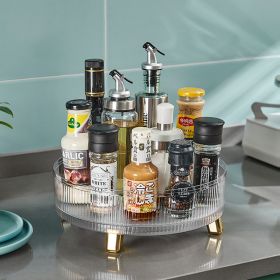 Kitchen Rotating Spice Rack Shelf Seasoning Household Multi-functional Storage Turntable Supplies